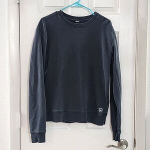 Allbirds R&R Crewneck Sweatshirt Black Organic Pima Cotton Hemp Blend Medium